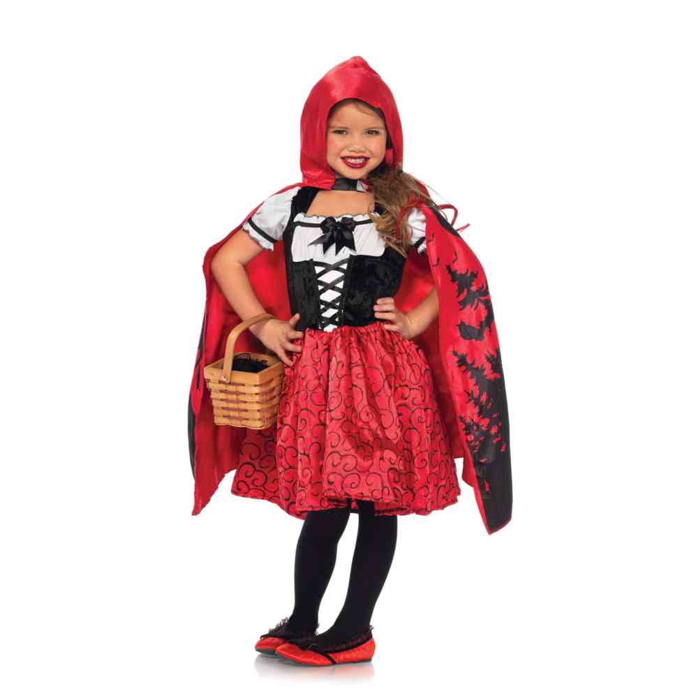 Leg Avenue - Storybook Riding Hood Costume Enfant - Rouge/Noir